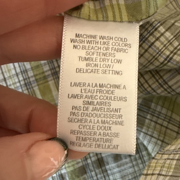 Exofficio Short Sleeve Zip Pocket Plaid Snap Button Shirt Men's  XXL Outdoor - Picture 6 of 10